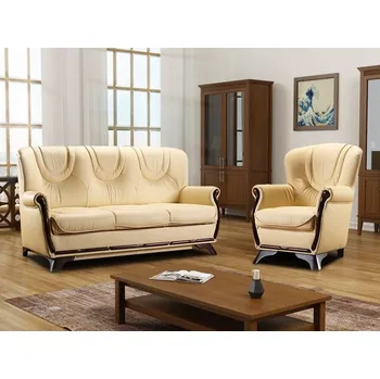 Sedací souprava Klasická kožená sedací souprava FREDERIK 3+1+1