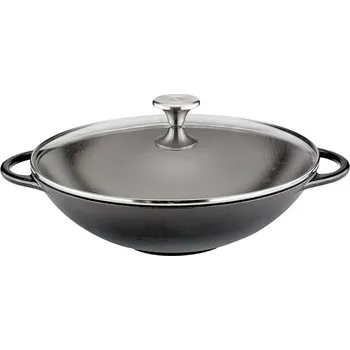 Pánev Litinová wok pánev s poklicí, 30 cm - Küchenprofi Pánev Wok s poklicí 30 cm - Küchenprofi