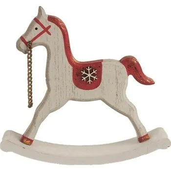 Vánoční dekorace Houpací koník D3334-08