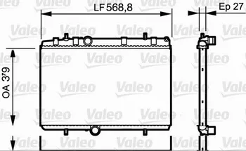 Chladič motoru Valeo 734338