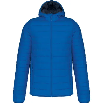 Pánské oblečení KARIBAN Pánská lehká zateplená bunda Down Jacket K6110 Velikost: S, Barva: modrá