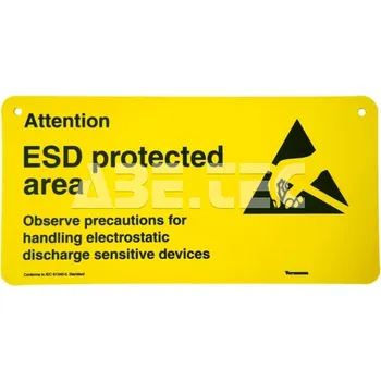 ESD Výstražný štítek EPA, pevný, 300x150mm, 229135 - 101005685