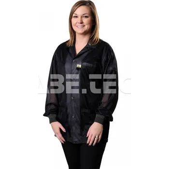 pracovní blůza ESD košile s manžetami a límcem, černá, velikost 4XL, 221437 - 101005618