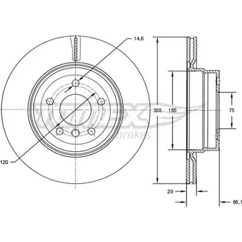 Brzdový kotouč Brzdový kotouč TOMEX Brakes TX 73-00