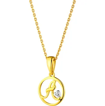 Přívěsek Zlatý přívěsek s diamantem - písmeno A - 0,003 ct - ryzost 585 - 109.599/A