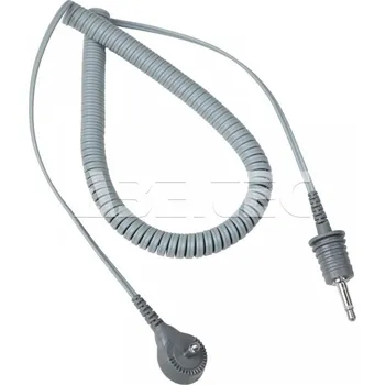 ESD Spirálový uzemňovací kabel SCS, dvouvodičový, 1,5m, šedý, 2360 - 101005827