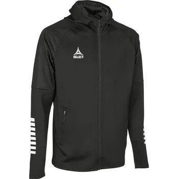 Pánská mikina Sportovní mikina Select Zip hoodie Monaco černo bílá Velikost: S
