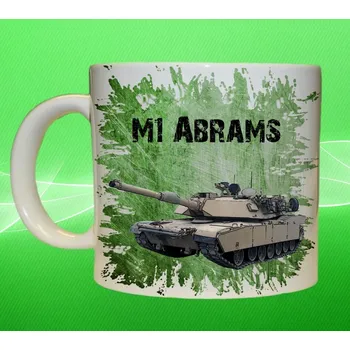 hrnek s tankem M1 Abrams II (army hrnek vojenský hrneček)