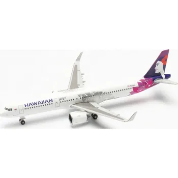 Plastikový model Herpa - Airbus A321-271NX, Hawaiian Airlines "2010s, Uhiuhi", USA, 1/500