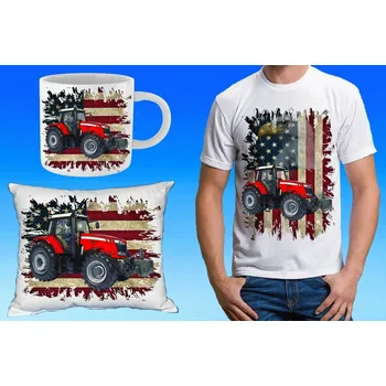 Pánské tričko Massey Ferguson 7726 dárkový set 164 (dárkový set s traktorem )