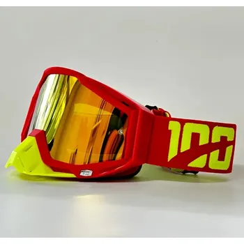 Motocyklové brýle Moto brýle pro motokross red/yellow