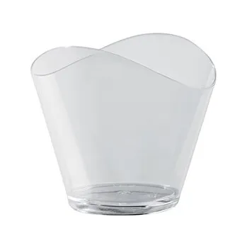 Jednorázové nádobí Plastový kelímek na dezerty Wave 120 ml