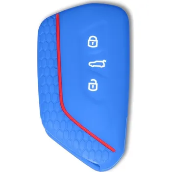 Obal na klíč, kryt klíče Volkswagen ID.3 (od roku 2019>) silikonový, modrý