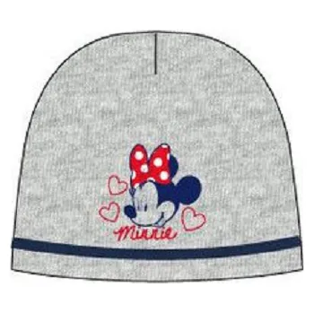 Čepice Sun City Čepice dívčí s Minnie Mouse šedý melír Velikost: 54