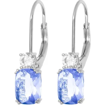 Náušnice Argento 67026 Stříbrné náušnice - fialový zirkon