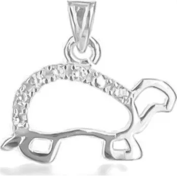 Přívěsek Argento 83267 Stříbrný přívěsek - želva, čiré kulaté zirkony