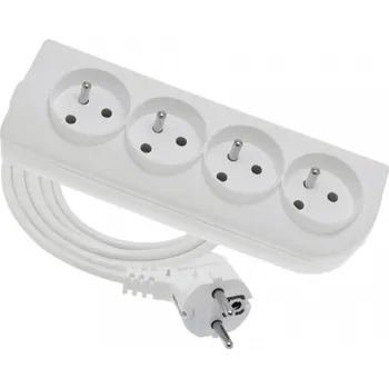 Prodlužovací kabel DAM Prodlužovací přívod PSN-405/16A - 4x zásuvka H05VV-F 3x1,5 16A 250V 5m bílá