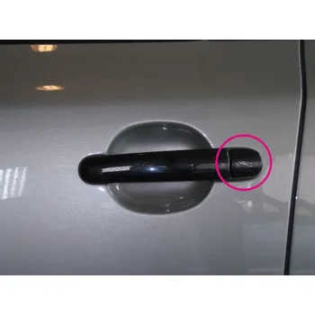 Auto-moto Kryty klik malé, černý lesklý „klavírlak“ (1x s otvorem + 3x bez) - Škoda Fabia II. (Kryty klik malé pro Škoda Fabia I. / Škoda Fabia II. / Škoda Octavia I. / Škoda Octavia II. / Škoda Superb I.)