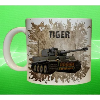 hrnek s tankem TIGER II 330ml (army hrnek vojenský hrneček)
