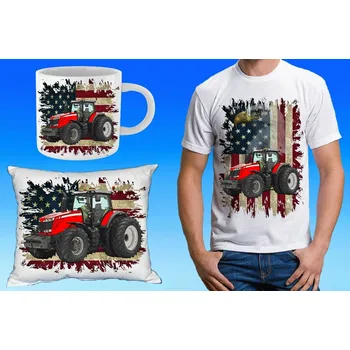 Pánské tričko Massey Ferguson 8670 dárkový set 158 (dárkový set s traktorem )