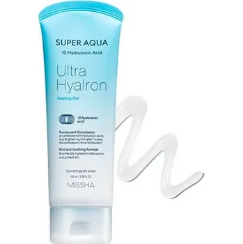 Pleťová kosmetika MISSHA - SUPER AQUA ULTRA HYALRON PEELING GEL - Jemný gelový peeling s 10 typy kyseliny hyaluronové a ovocnými extrakty 100 ml