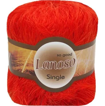 Příze Příze Single 938 tmavě oranžová Lanoso