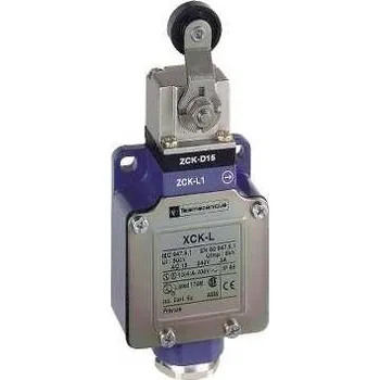 vypínač a zásuvka XCKL115H7 Polohový spínač XCKL-termoplastická páka s kladkou-1V+1Z-mžiková funkce-1/2NPT, Schneider Electric