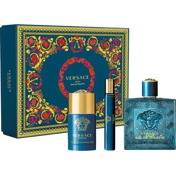 Kosmetická sada Versace Eros Dárková sada, Toaletní voda EDT 100ml + Toaletní voda EDT 10ml + deostick 75 ml