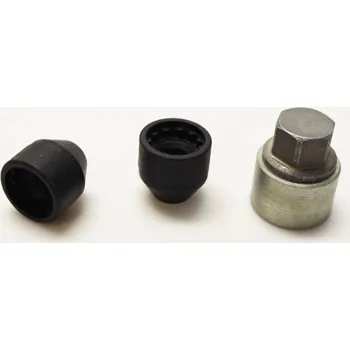 Matice na kolo Zajišťovací matice SICUSTAR M12x1,25mm, kužel, otevřená, klíč 19, černé (Pojistné matice SICUSTAR)