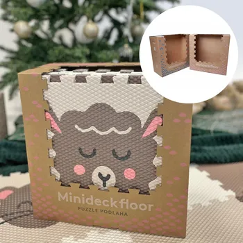 Dárková krabice pro podlahy 6 - 12 dílů 31 Růžová