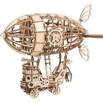 RoboTime dřevěné 3D puzzle Pohádková vzducholoď