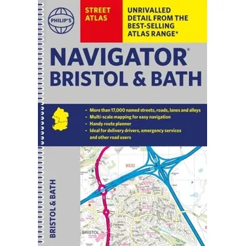 Populárně naučná literatura pro dospělé Philip's Street Atlas Navigator Bristol & Bath - Philip's Maps