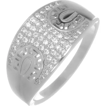 Prsten Argento 73018 Stříbrný prsten - čiré kulaté zirkony | Velikost prstenu: 55mm