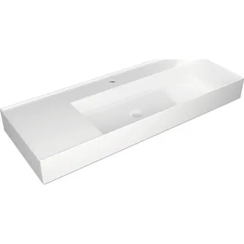 Umyvadlo Umyvadlo na desku Umyvadlo na skříňku Klasické umyvadlo Jungborn QUATTRO sanitární keramika bílá 121 cm