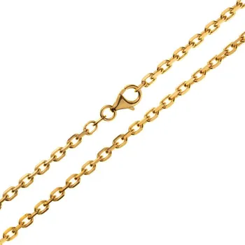 Řetízek Argento 15379 Pozlacený stříbrný řetízek - vzor Rolo, tloušťka 3 mm | Délka: 45cm