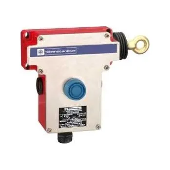 vypínač a zásuvka XY2CE1A270EX Spínač nouz. zastav. ovládaný lankem XY2CE, strana RH -2V -kryté tlačítko, Schneider Electric