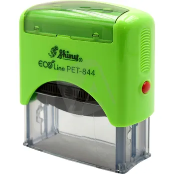 Razítko Shiny Razítko PET-844 Eco Line, zelená, rozměr 58 × 22 mm