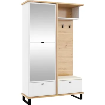 Předsíňová stěna Předsíňová stěna ORSOLA, dub artisan/bílá +možnost VÝNOSU + vyzvednutí ZDARMA