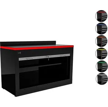 Dílenský stůl LV8 Pracovní stůl LV8 EQS16-01.W černá a bílá