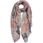 Barevný dámský šátek s květy - 80*180 cm