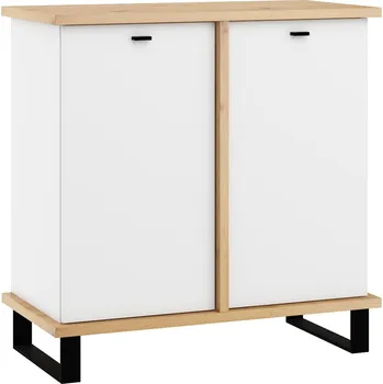 Komoda Komoda ORSOLA 2D, dub artisan/bílá + vyzvednutí ZDARMA