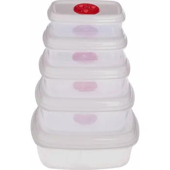Dóza na potraviny Sada nádob do mikrovlnky Norti 5 ks