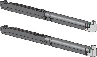 M&T Minima 2.0 sada s tlumiči 80 kg, pro dřevěné dveře