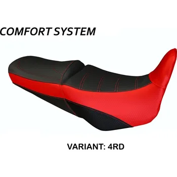 Moto sedlo TPZ Italia Potah sedla Honda Varadero 1000 (99-11) - Vigevano Comfort Model potah sedla: bez loga 4RD (red)