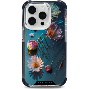 Pouzdro na mobilní telefon Odolný obal Mobiwear MagSafe Elite Bumper - Apple iPhone 15 Pro - D014D Květy na hladině (Odolný kryt, pouzdro, obal Mobiwear Elite Bumper na mobil Apple iPhone 15 Pro - D014D Květy na hladině, materiál Plast + TPU silikon + kov - zesílená ochrana telefon