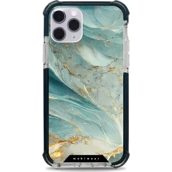 Pouzdro na mobilní telefon Odolný obal Mobiwear MagSafe Elite Bumper - Apple iPhone 11 Pro - D016D Zelenkavý a zlatavý mramor (Odolný kryt, pouzdro, obal Mobiwear Elite Bumper na mobil Apple iPhone 11 Pro - D016D Zelenkavý a zlatavý mramor, materiál Plast + TPU silikon + kov -)
