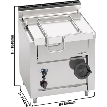 Sporák G.Gastro Plynová výklopná pánev 60L (14,5 kW)