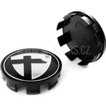 Středová krytka alu kola Ø 69/75 mm Tomason, černý plast, černé logo