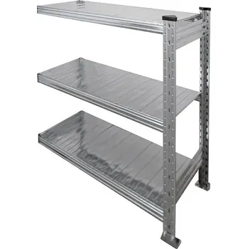 Dílenský regál Přídavný policový regál, 2025x1500x400 mm, 3 police