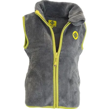 Pidilidi vesta dětská chlupatá se stojáčkem, Pidilidi, PD1140-09, šedá 2023 Velikost: 86/92, SizeAge: 2/3let